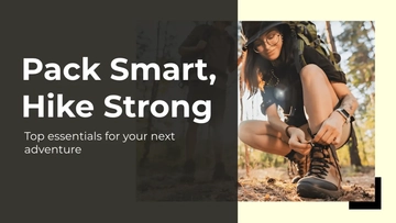 Free Hiking Essentials Youtube Thumbnail Template to Edit Online