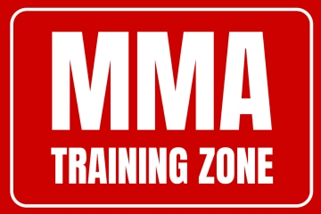 Free MMA Training Zone Sports Sign Template to Edit Online