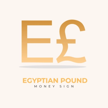 Free Egyptian Pound Money Sign Clip Art Template to Edit Online