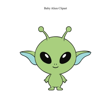 Free Baby Alien Vector Clipart (PNG, SVG) to Edit Online