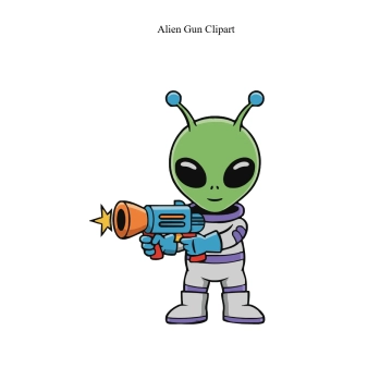 Free Alien Gun Vector Clipart (PNG, SVG) to Edit Online