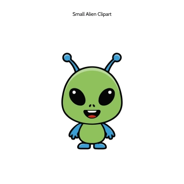 Free Small Alien Vector Clipart (PNG, SVG) to Edit Online