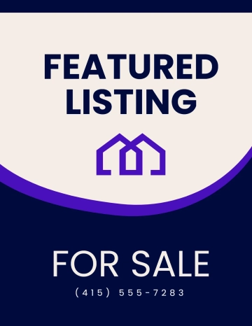 Free Featured Listing Real Estate Sign Template to Edit Online