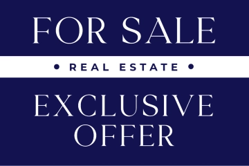 Free Exclusive Offer Real Estate Sign Template to Edit Online