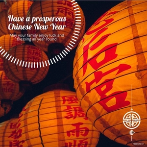 Free Chinese New Year Event Instagram Post Template to Edit Online