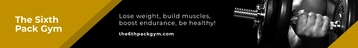 Free Gym Reddit Banner Template to Edit Online