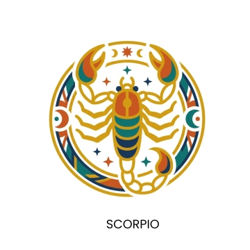 Free Scorpio Zodiac Emblem Sign Template to Edit Online