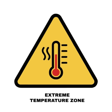 Free Extreme Temperature Zone Sign Template to Edit Online