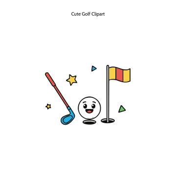 Free Cute Golf Vector Clipart (PNG, SVG) to Edit Online