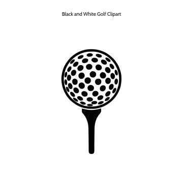 Free Black and White Golf Vector Clipart (PNG, SVG) to Edit Online