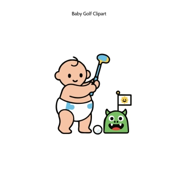 Free Baby Golf Vector Clipart (PNG, SVG) to Edit Online