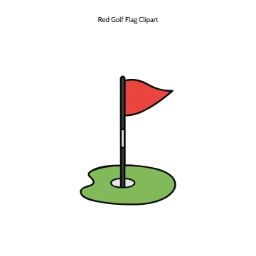 Free Red Golf Flag Vector Clipart (PNG, SVG) to Edit Online