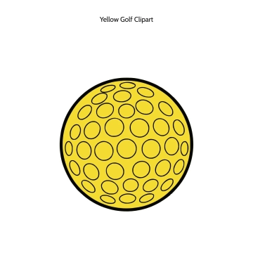 Free Yellow Golf Vector Clipart (PNG, SVG) to Edit Online