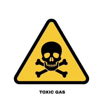 Free Toxic Gas Hazard Sign Template to Edit Online