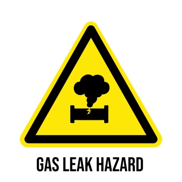 Free Gas Leak Hazard Sign Template to Edit Online