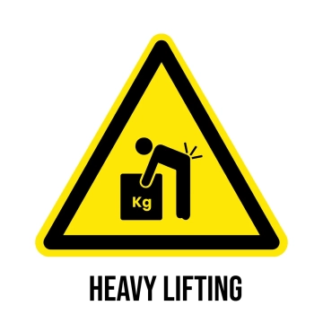 Free Heavy Lifting Hazard Sign Template to Edit Online