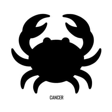 Free Cancer Silhouette Zodiac Sign Template to Edit Online