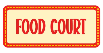 Free Food Court Amusement Park Sign Template to Edit Online