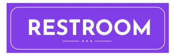 Free Restroom Amusement Park Sign Template to Edit Online