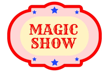 Free Magic Show Amusement Park Sign Template to Edit Online