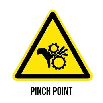 Free Pinch Point Hazard Sign Template to Edit Online