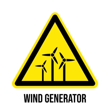 Free Wind Generator Hazard Sign Template to Edit Online