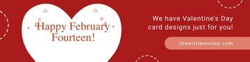 Free Valentines Day Etsy Shop Banner Template to Edit Online
