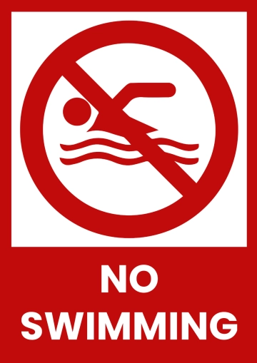 Free No Swimming Seaport Sign Template to Edit Online