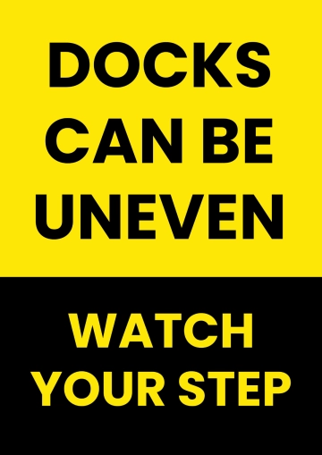 Free Uneven Docks Seaport Sign Template to Edit Online