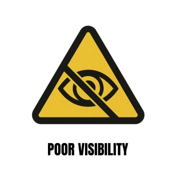 Free Poor Visibility Hazard Sign Template to Edit Online