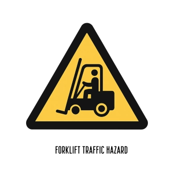 Free Forklift Traffic Hazard Sign Template to Edit Online