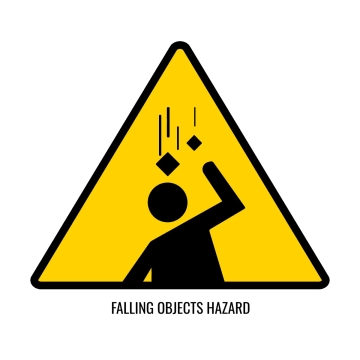 Free Falling Objects Hazard Sign Template to Edit Online