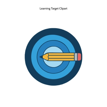Free Learning Target Vector Clipart (PNG, SVG) to Edit Online