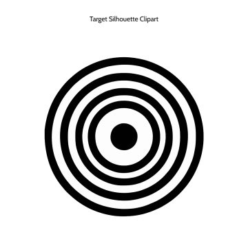 Free Target Silhouette Vector Clipart (PNG, SVG) to Edit Online