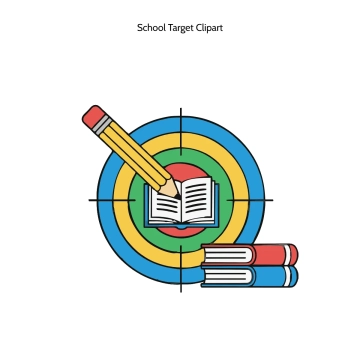 Free School Target Vector Clipart (PNG, SVG) to Edit Online