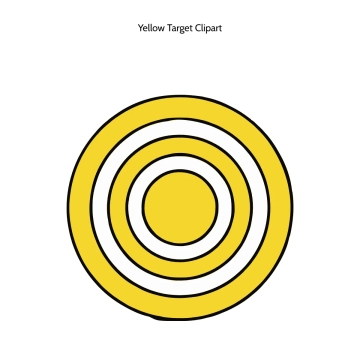 Free Yellow Target Vector Clipart (PNG, SVG) to Edit Online