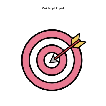 Free Pink Target Vector Clipart (PNG, SVG) to Edit Online