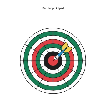 Free Dart Target Vector Clipart (PNG, SVG) to Edit Online