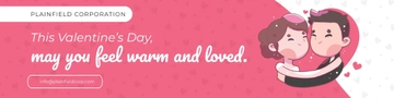 Free Valentines Day LinkedIn Banner Template to Edit Online