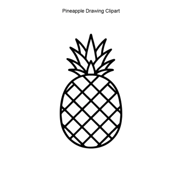 Free Pineapple Drawing Vector Clipart (PNG, SVG) to Edit Online