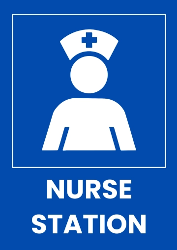 Free Nurse Station Medical Sign Template to Edit Online