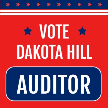 Free Auditor Political Sign Template to Edit Online