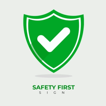 Free Safety First Sign Green Clip Art Template to Edit Online
