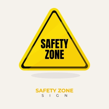 Free Safety Zone Sign Clip Art Template to Edit Online