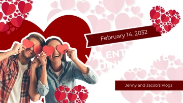 Free Valentine's Day Date Youtube Thumbnail Template to Edit Online