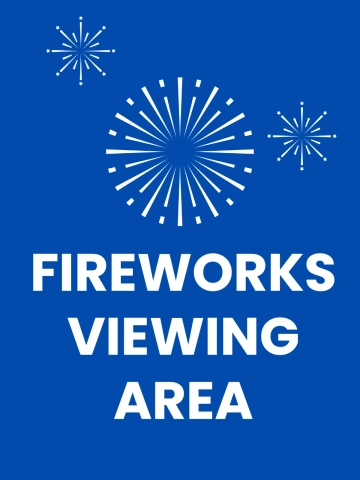 Free Fireworks Viewing Area Theme Park Sign Template to Edit Online