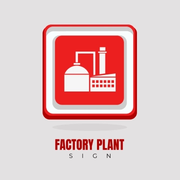Free Factory Plant Sign Clip Art Template to Edit Online