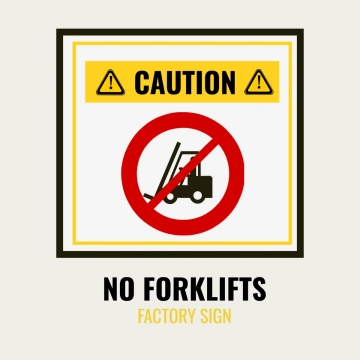 Free Factory Sign Caution Clip Art Template to Edit Online