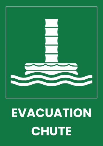 Free Evacuation Chute Seaport Sign Template to Edit Online