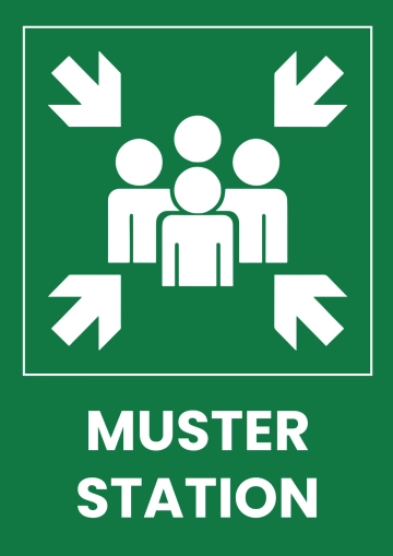 Free Muster Station Seaport Sign Template to Edit Online